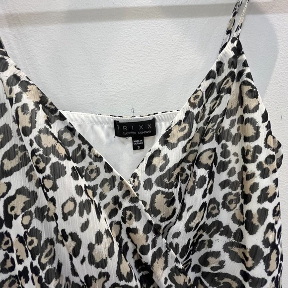 Trixxi women's size S animal print cheetah romper jumpsuit - Picture 3 of 4